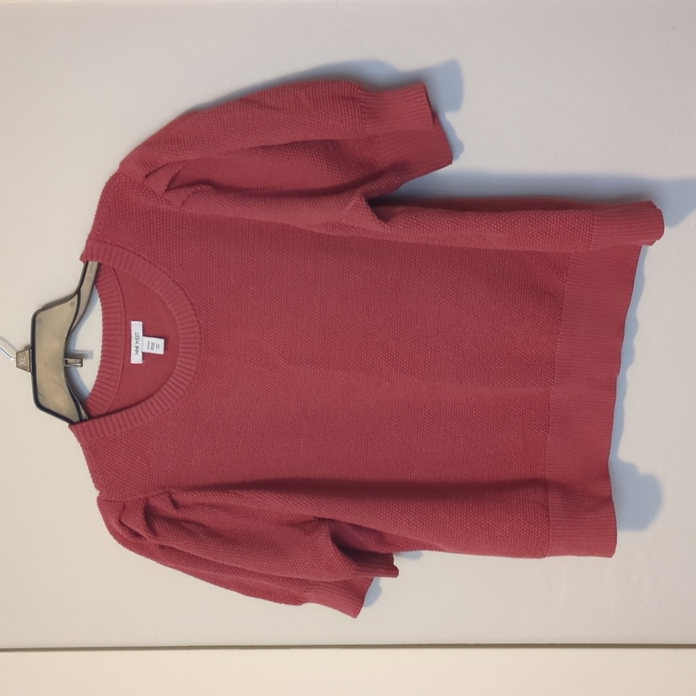 Nine West Short Sleeve Sweater in Rose